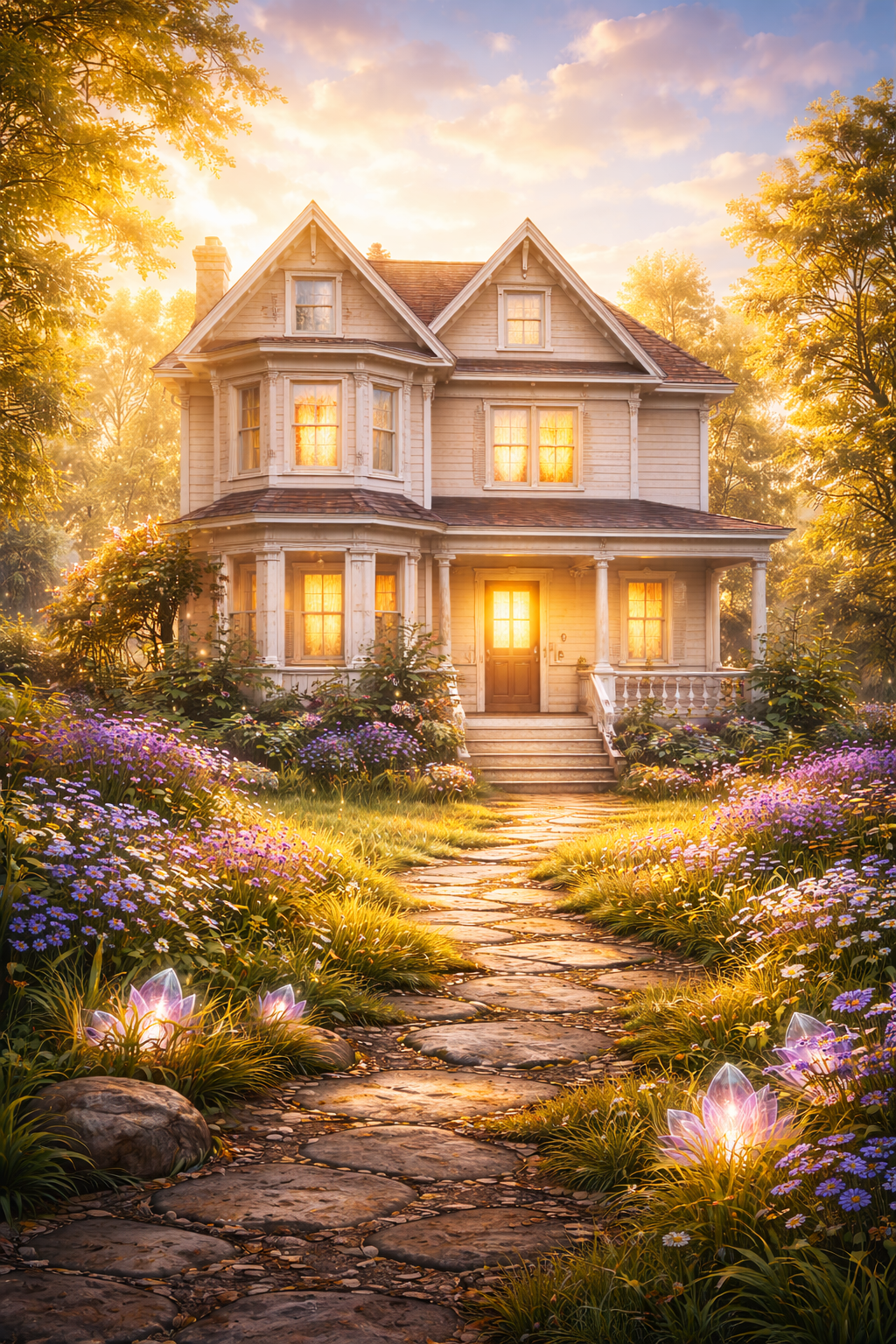 Harmonisiertes Haus nach energetischer Klärung und Auflösung karmischer Belastungen