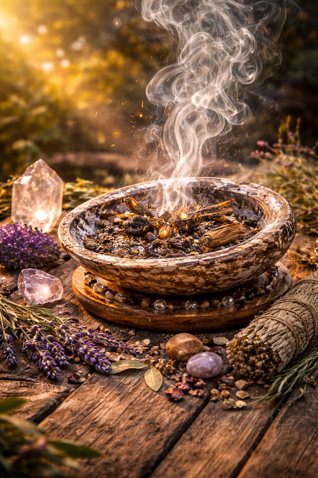 Räucherschale zur energetischen Reinigung und zum Lösen von Fremdenergien