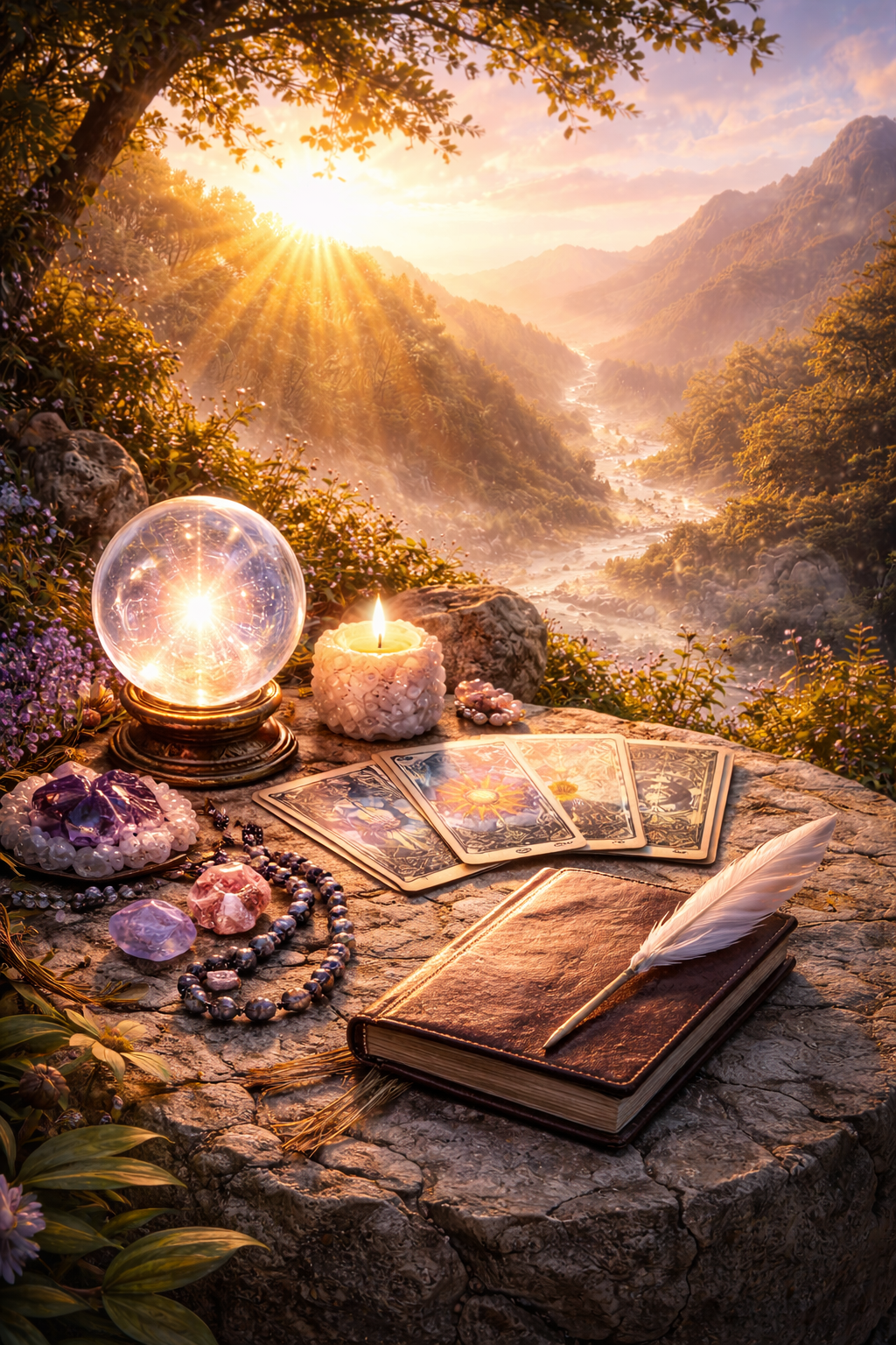 Symbolisches Bild für spirituelle Lebensberatung, innere Klarheit und bewusste Lebensausrichtung