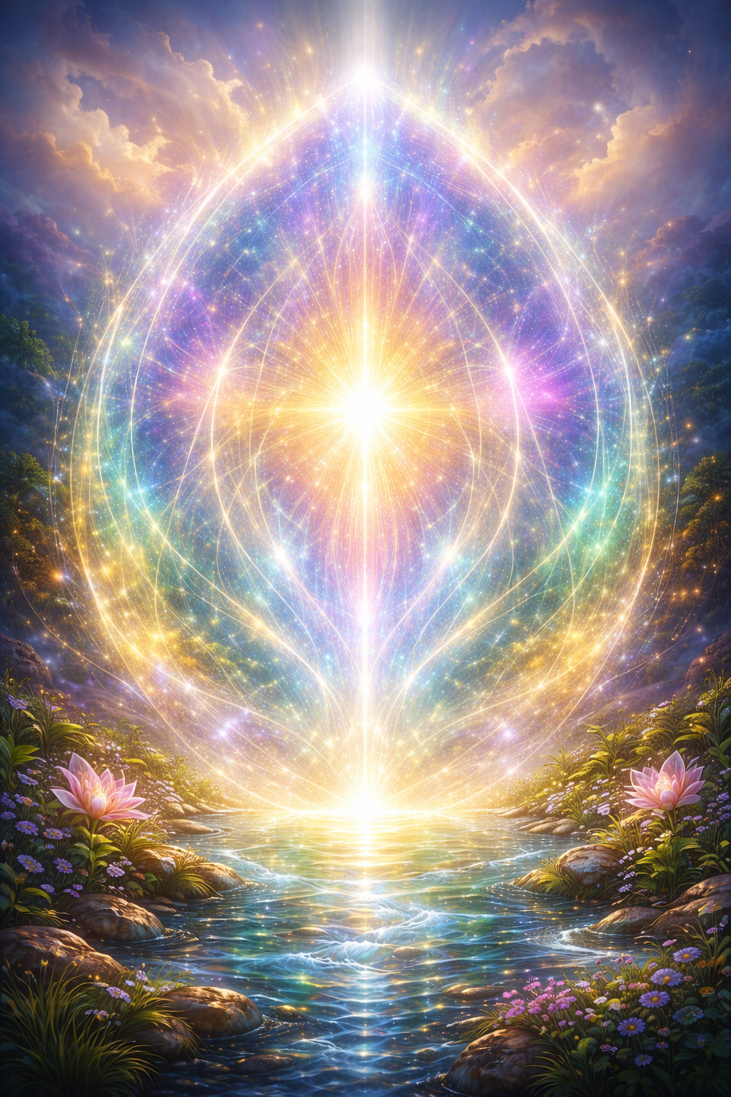 Leuchtende Aura als Symbol für geistig-energetisches Heilen und feinstoffliche Energiearbeit